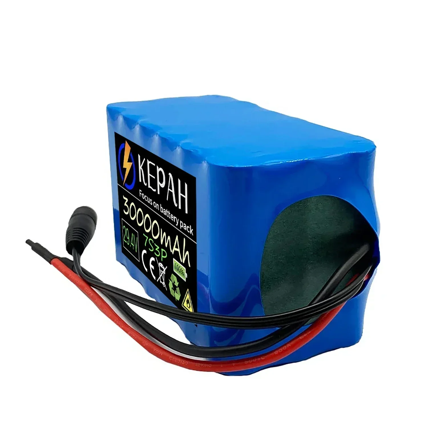 24V 30000mAh 7S3P 18650 24V Lithium Battery Can Replace Wheelchair Battery 29.4V 7S3P Electric Bicycle 24V Battery Pack