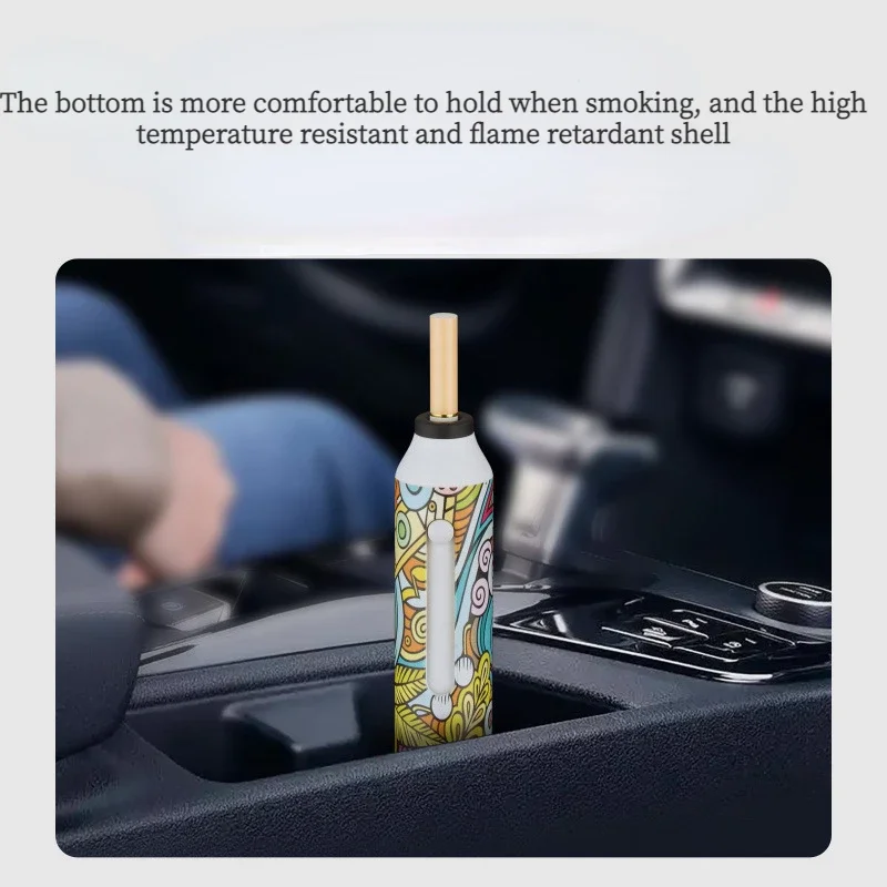 Portable Environmentally Friendly Cigarette Holder Thick Medium Thin Car Ashtray Does Not Shed Gray Multi-color Outdoor Artifact