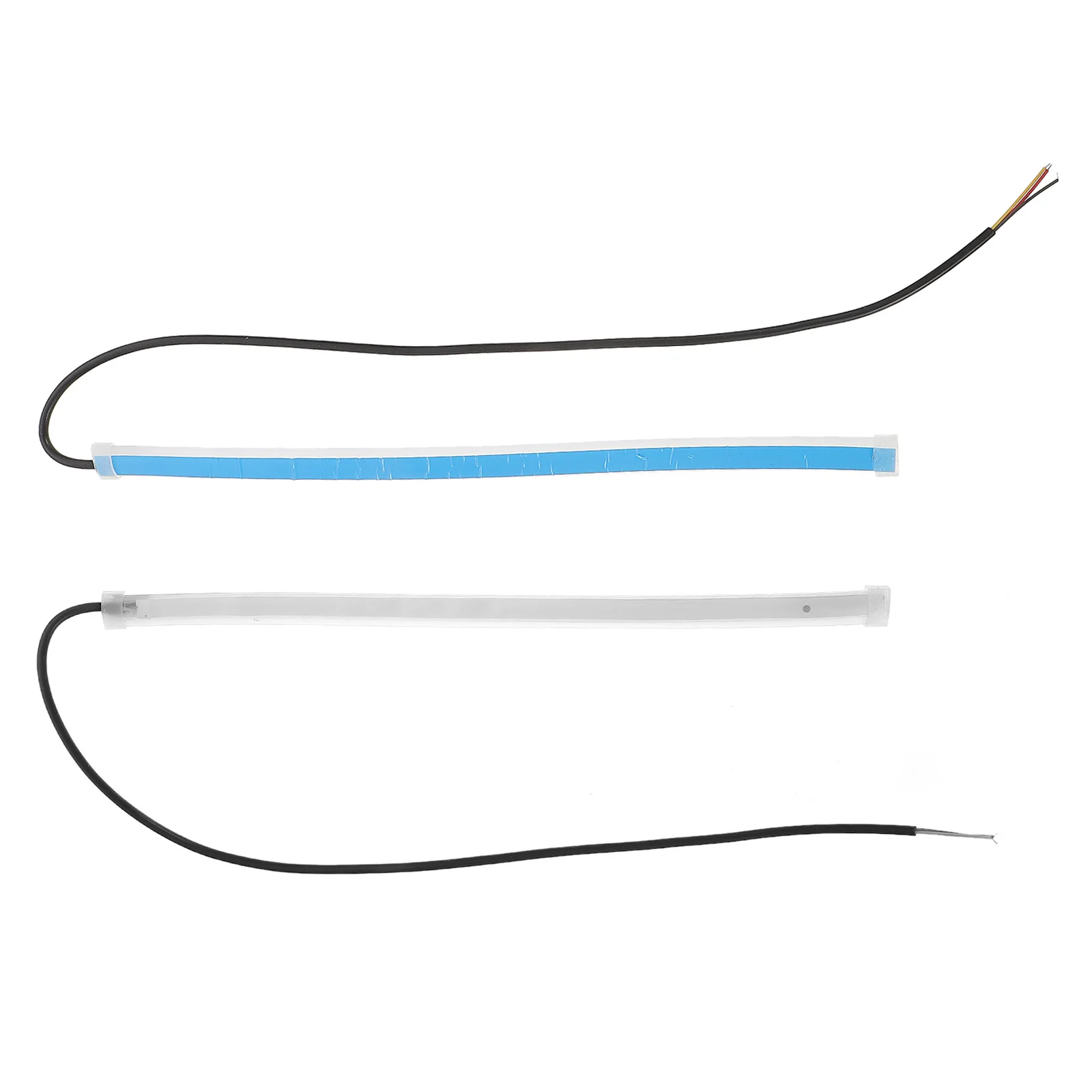 

2Pcs LED Daytime Running Light Strip Ultra-Thin Flexible Waterproof Running Lamp Turn Signal Car Driving Lamp