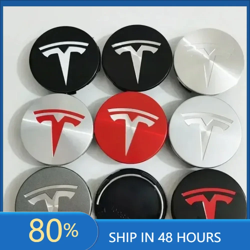 

Автомобильные наклейки 4 шт. 56 мм Подходит для оригинальной крышки ступицы колеса Tesla Model3 Model Y Model S X, центральная крышка ступицы колеса, логотип