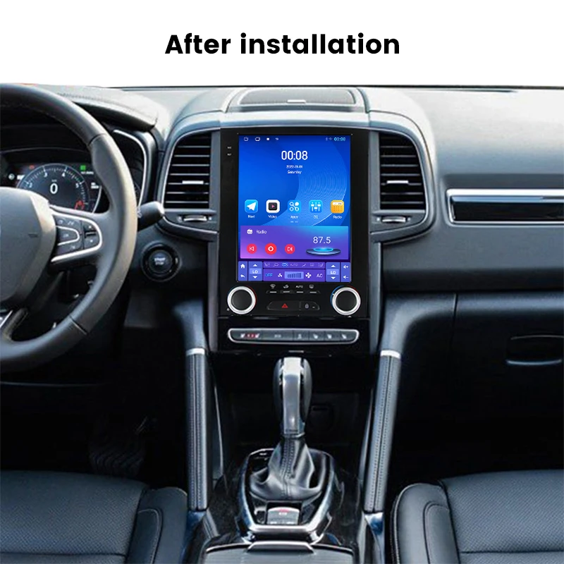 NaviFly Radio Audio Multimedia mobil, navigasi GPS 9.7 inci untuk Renault KOLEOS 2017-2019 layar IPS Android AUTO 5GWIFI all in one