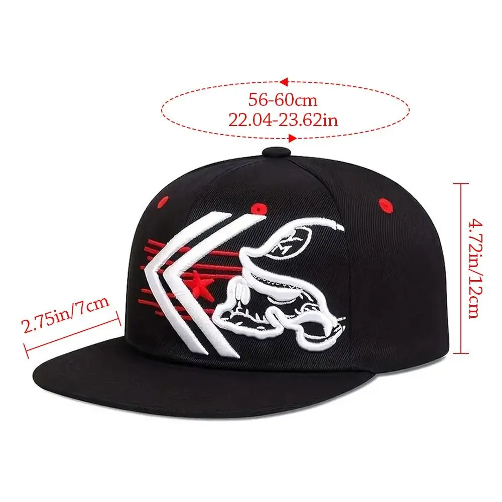 Embroidery Baseball Cap Breathable Snapback Hat Sun Hat Outdoor Hip Hop Baseball Hat for Men Women