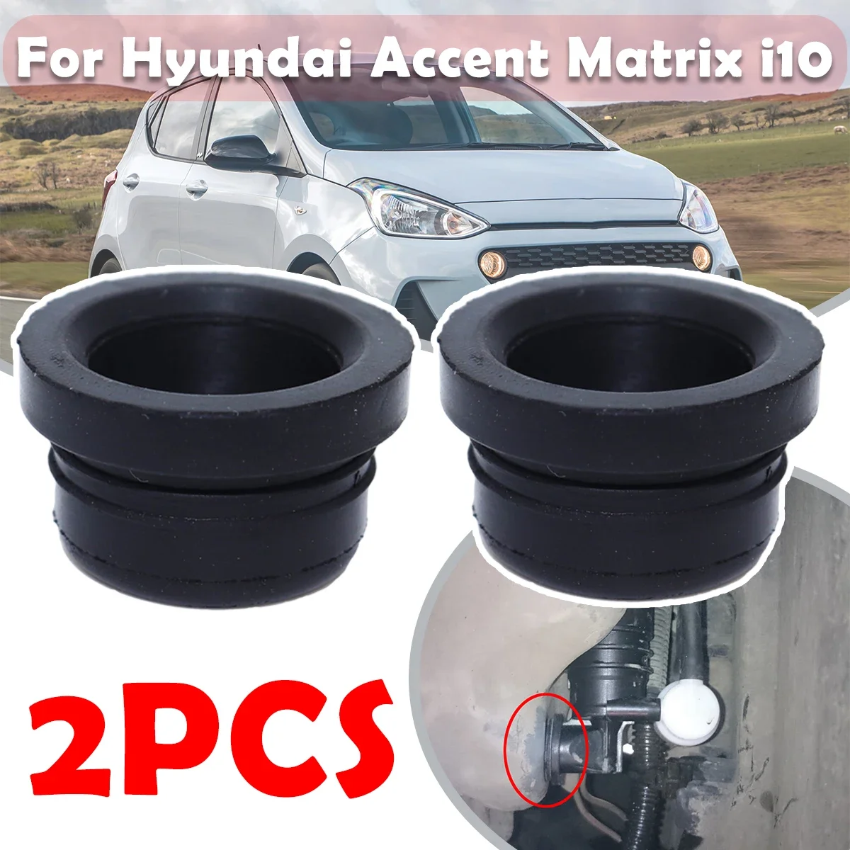 

Windscreen Windshield Washer Pump For Hyundai Accent Matrix i10 Kia Picanto Honda Seal Water Reservoir Gasket Grommet Mount Bung