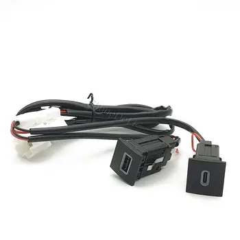 全新紅色LED車用USB充電器,支援PD快充,附按鈕式輸出,適用於福斯高爾夫6 MK6、捷達5、尚酷(2006-2012款) 8 最佳銷售 捷達 2012 - №1