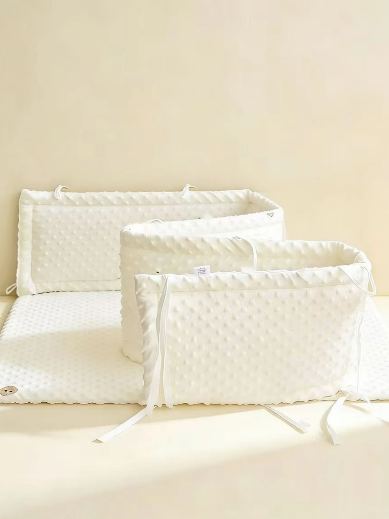 衝突防止パッドベビーベッドバンパーキャリッジベッド保護取り外し可能なクレードルプロテクター子供部屋の装飾カスタムサイズ可能