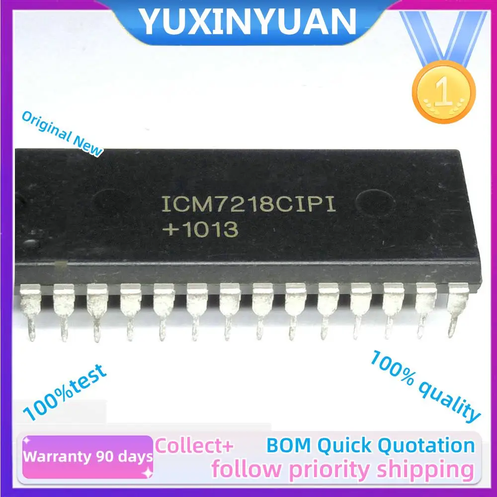 2PCS/LOT And New Orignial  ICM7218AIPI  ICM7218BIPI  ICM7218CIPI  ICM7218  DIP28  YUXINYUAN IC in Stock ,100%test