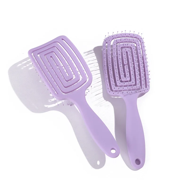 Creative Hollow Out Small Square Massage Hairdressing Comb Hollow Out Wet Curly Hair Brushes Barber Comb Salon Hair Styling Tool