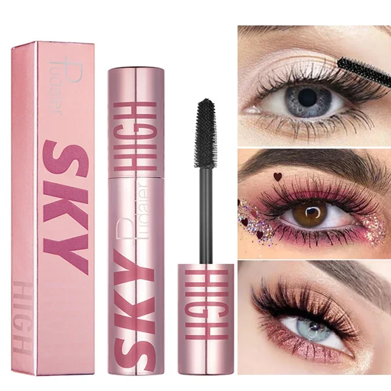 Wasserdichte 4d Mascara schwarz schnell trocknen lang anhaltende dicke lockige Mascara Volumen Wimpern verlängern Mascara Augen Make-up Kosmetik