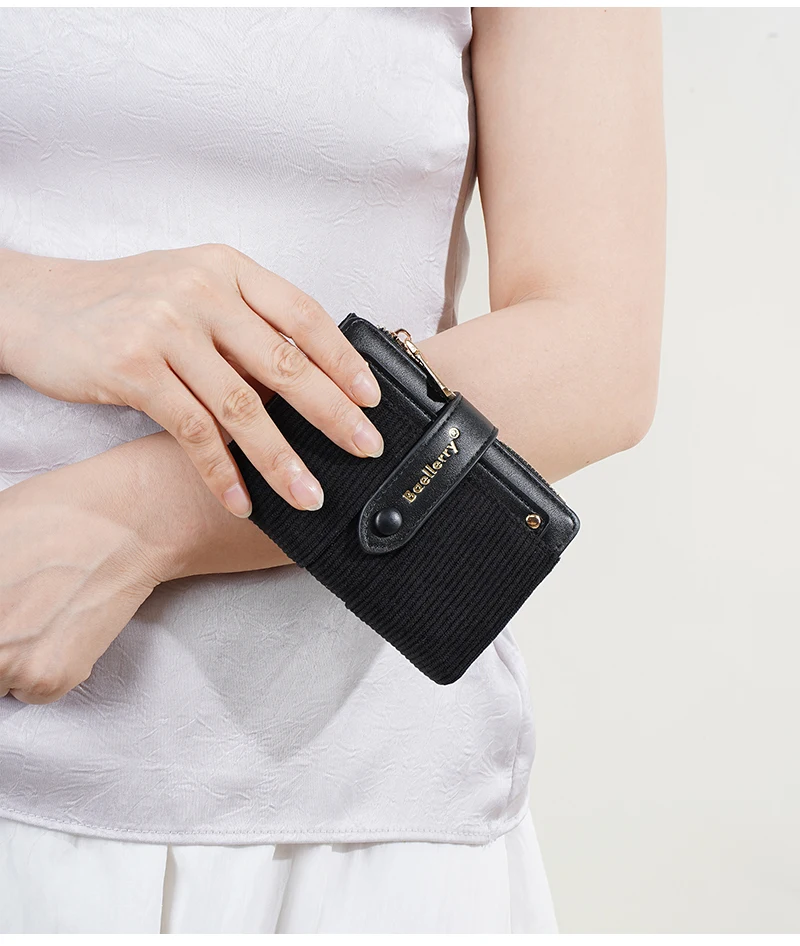 Braellery Multi-card Holder for Women Large Capacity Wallets Female Fashion Wallets Coin Change Purse Patchwork Design Purse