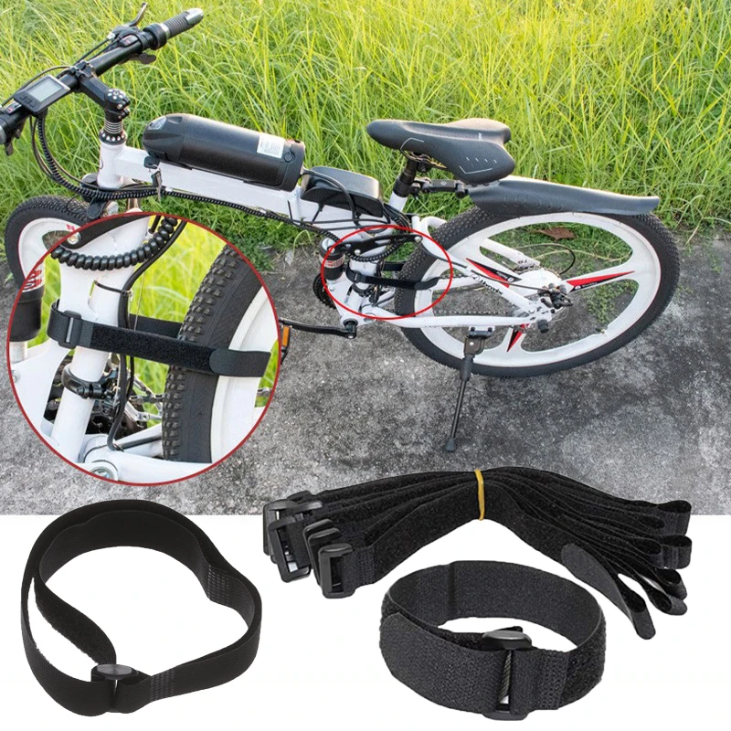 10 Stuks Herbruikbare Fietsstuur Strap Nylon Klittenband Duurzaam Multil Purpose Zelfklevende Hoge Kwaliteit Riem Kabel ties