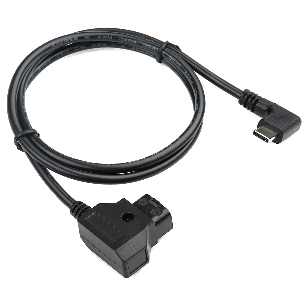 【LANO】Cable de Alimentación D-TAP a Tipo-C, Cable de Suministro de Energía para Batería, Entrada D-TAP a Salida USB C, Cable de Carga para Batería V-Mount