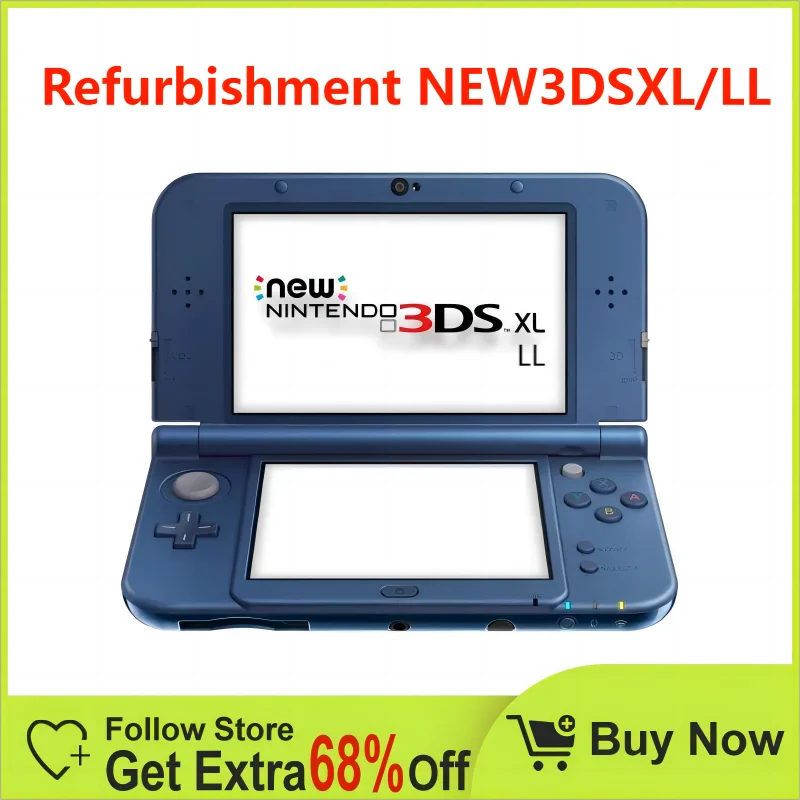 Professional refurbishment of NEW3DSXL/NEW3DSLL handheld game console/Eight color schemes available/Memory 32GB/64GB/128GB