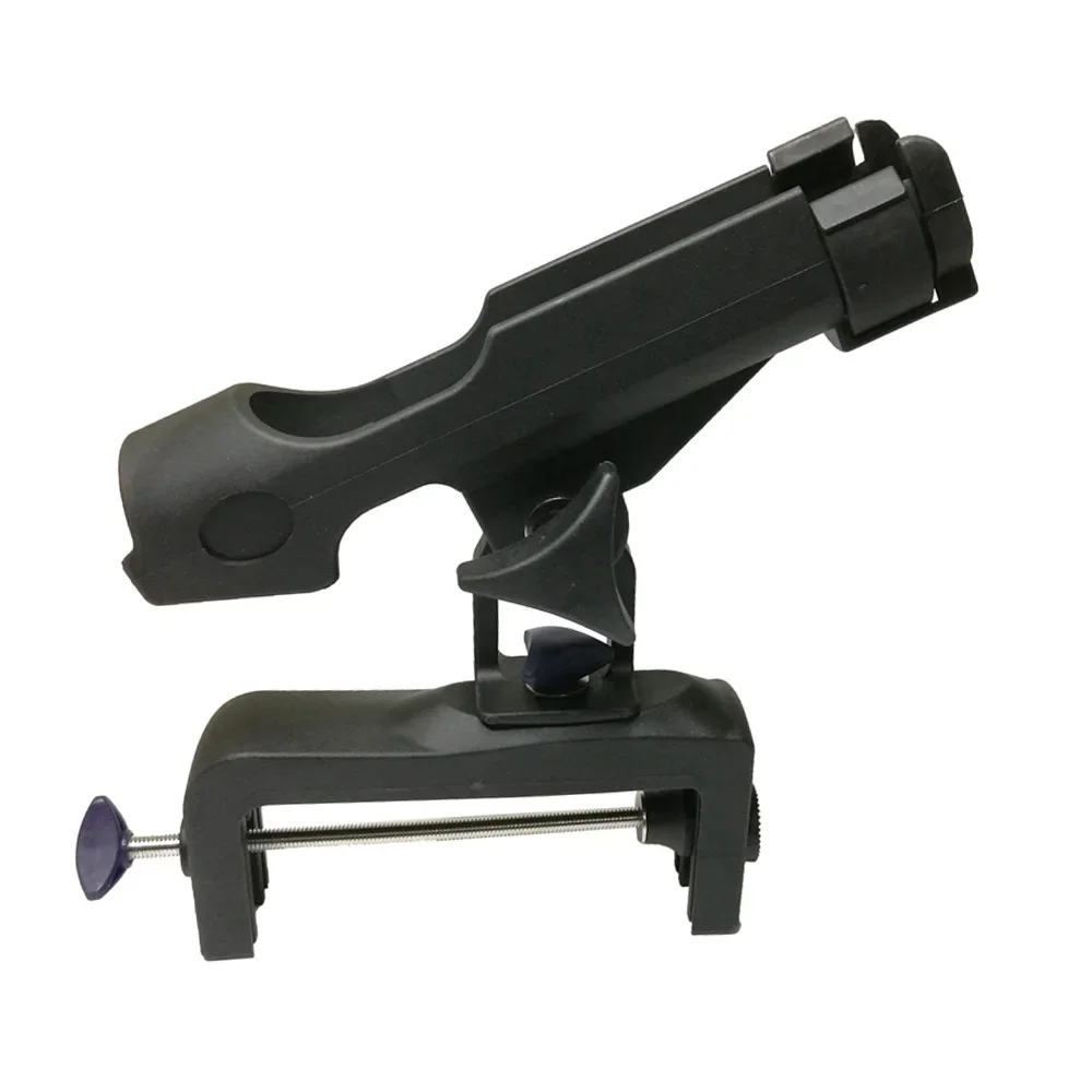 Clamp on Removable Yacht Kayak Canoe Fishing Rod Rack Holders Support Pole stand Bracket 360 Degree Rotatable