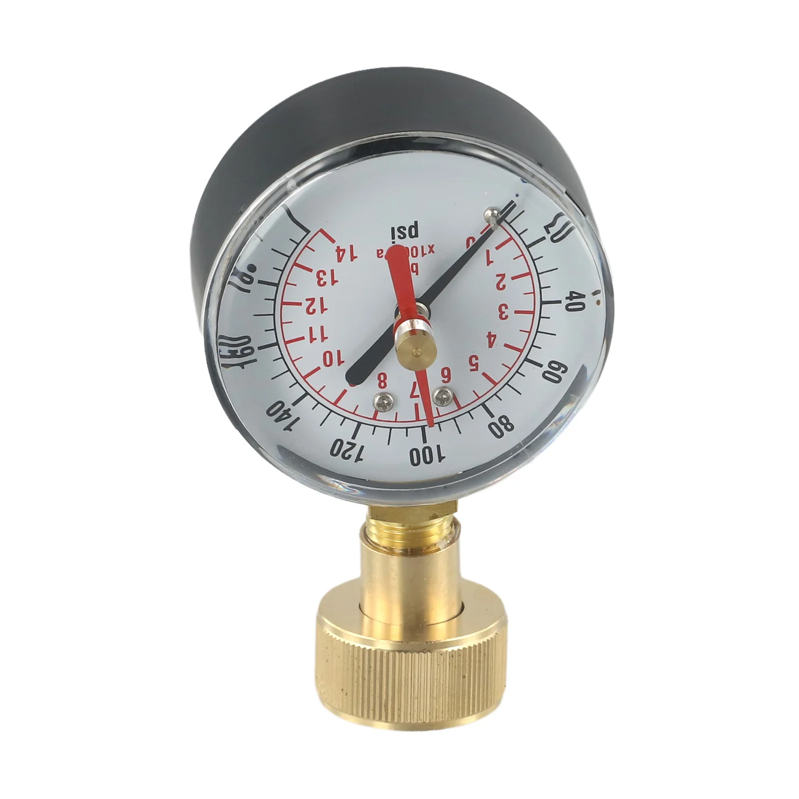 

1PC Gauge Oil Glycerin Filled For Vibration And Shock Resistance Pressure Gauge TS-60-200psi Glycerin Filled Water Pressure Test