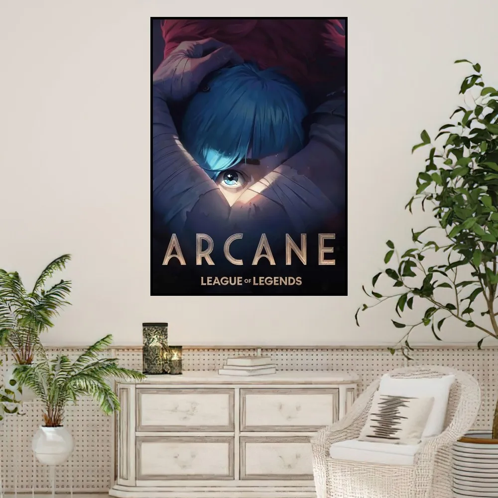 Arcane League of Legends Poster Prints Wall Sticker Painting Bedroom Living Room Decoration Office Home Self Adhesive