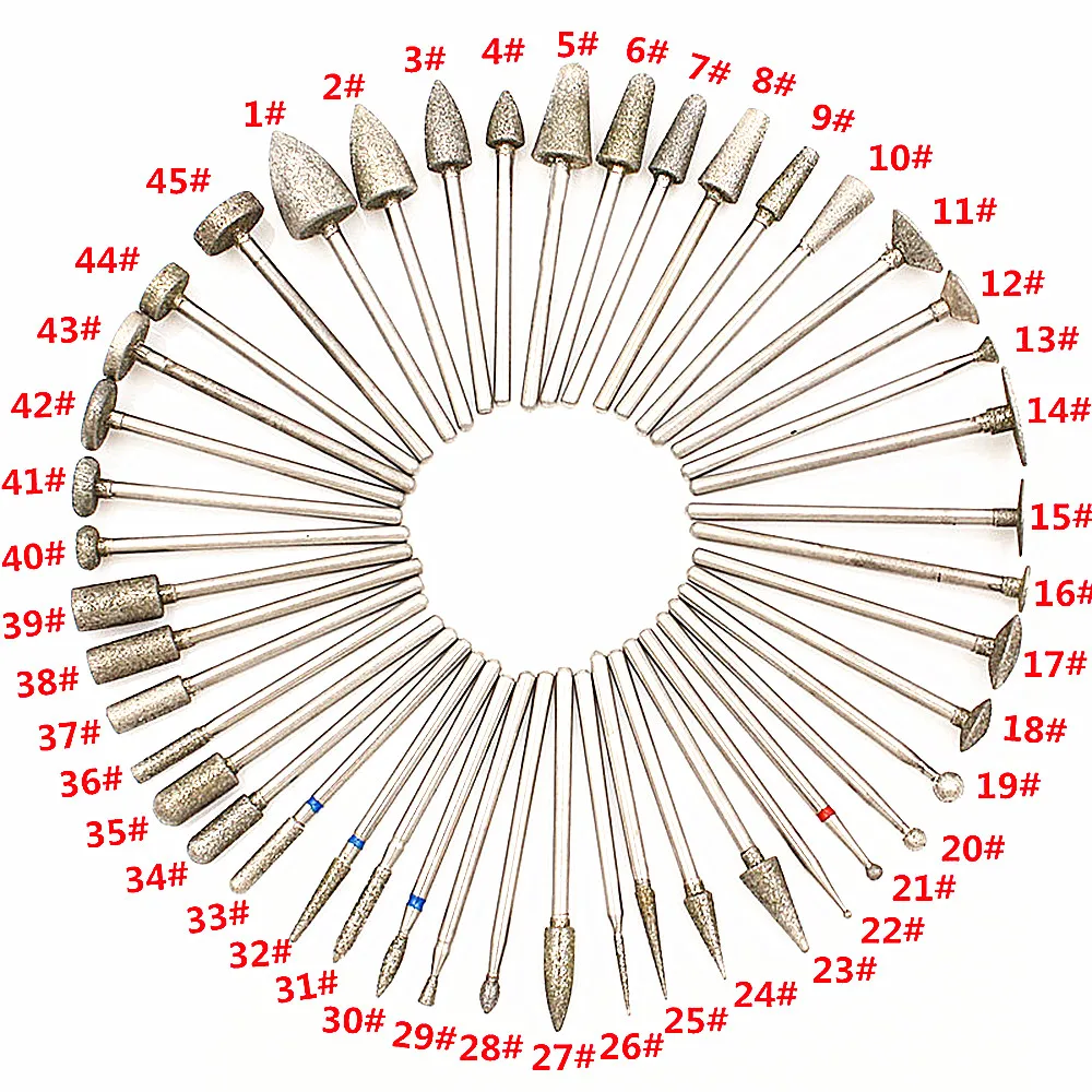 Dental diamond grinding machine drill bit for dental diamond pliers dental polishing drill handle 2.35mm