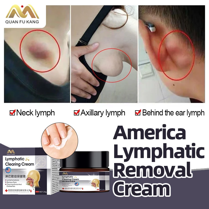 

Lymphatic Detox Drainage Care Cream Armpit Neck Breast Anti-swelling Treatment Ointment Lymph Nodes American Formula