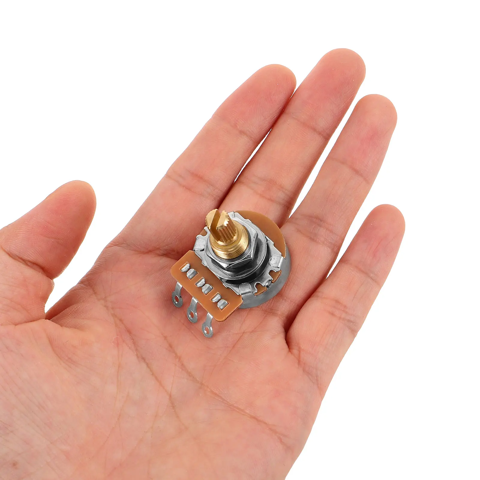 

Guitar Potentiometer A500k Audio Taper Replacement Part for Electric Guitar Bass Adjustable Resistor Electronic Accessories