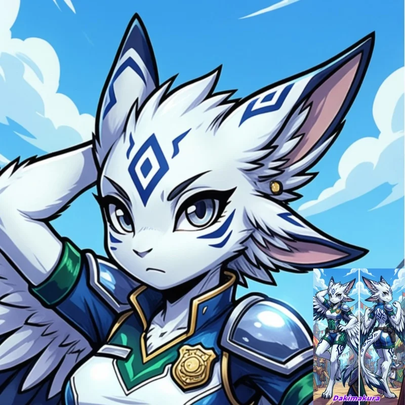 

Dakimakura Anime Pillow Case Furry Aurora Double-sided Print Of Life-size Body Pillowcase Gifts