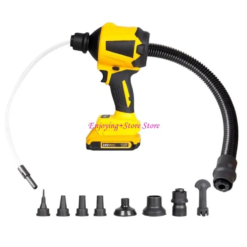 

Powerful Cordless Dust Blower 450W Electric Handheld Leaf Blower with Brush or Brushless Motor for Workshop Cleaning