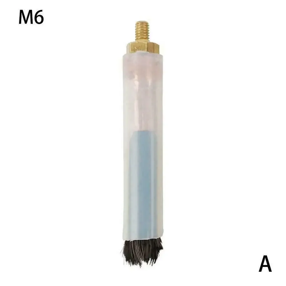 Pickling Brush M6/M8/M10 Copper Head Carbon Fiber Brush Acid Scrubbing Brush For TIG WIG MIG Aluminium Welding Cleaning Welds