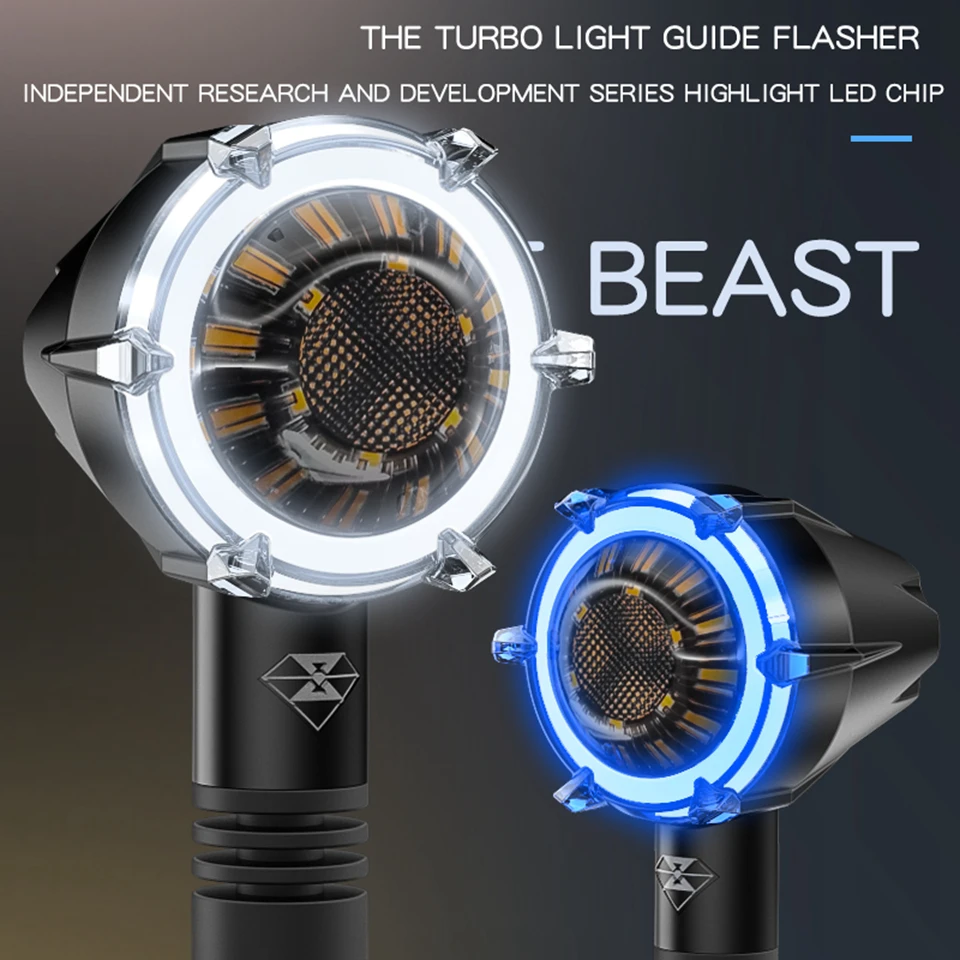 Spirit Beast-L11 Universal Motorcycle Turn Signal LED day-time&night-time running light Motorbike Front/Rear direction indicator