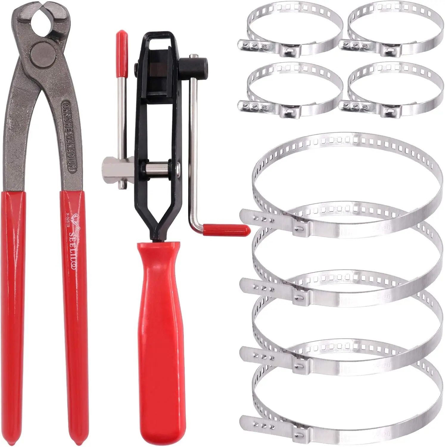 

10 шт. комплект плоскогубцев для ушных зажимов, хомуты для багажника CV, плоскогубцы для автомобильных шлангов