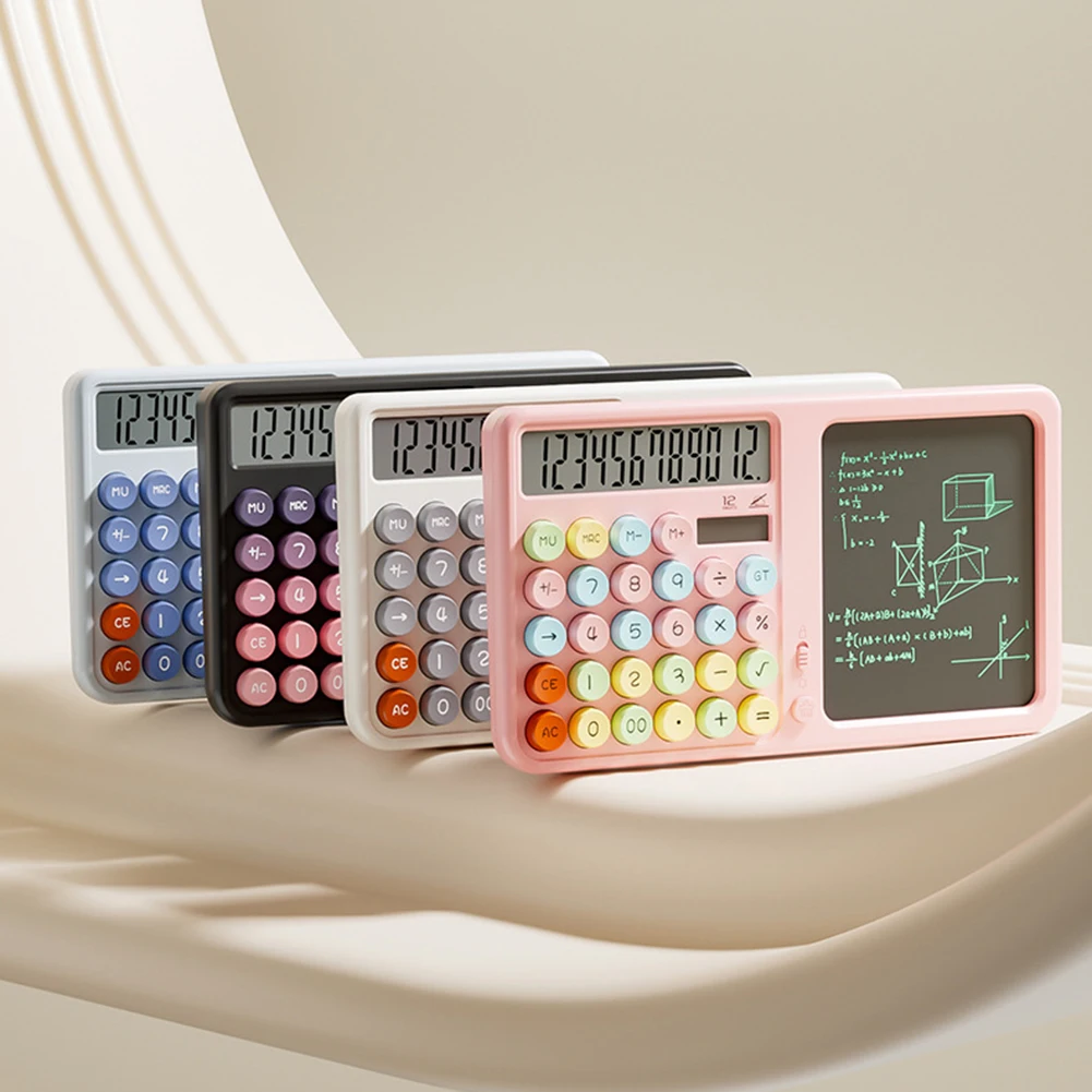 

Rechargeable Calculator Solar Battery Dual Power Never Run Out Holiday Present