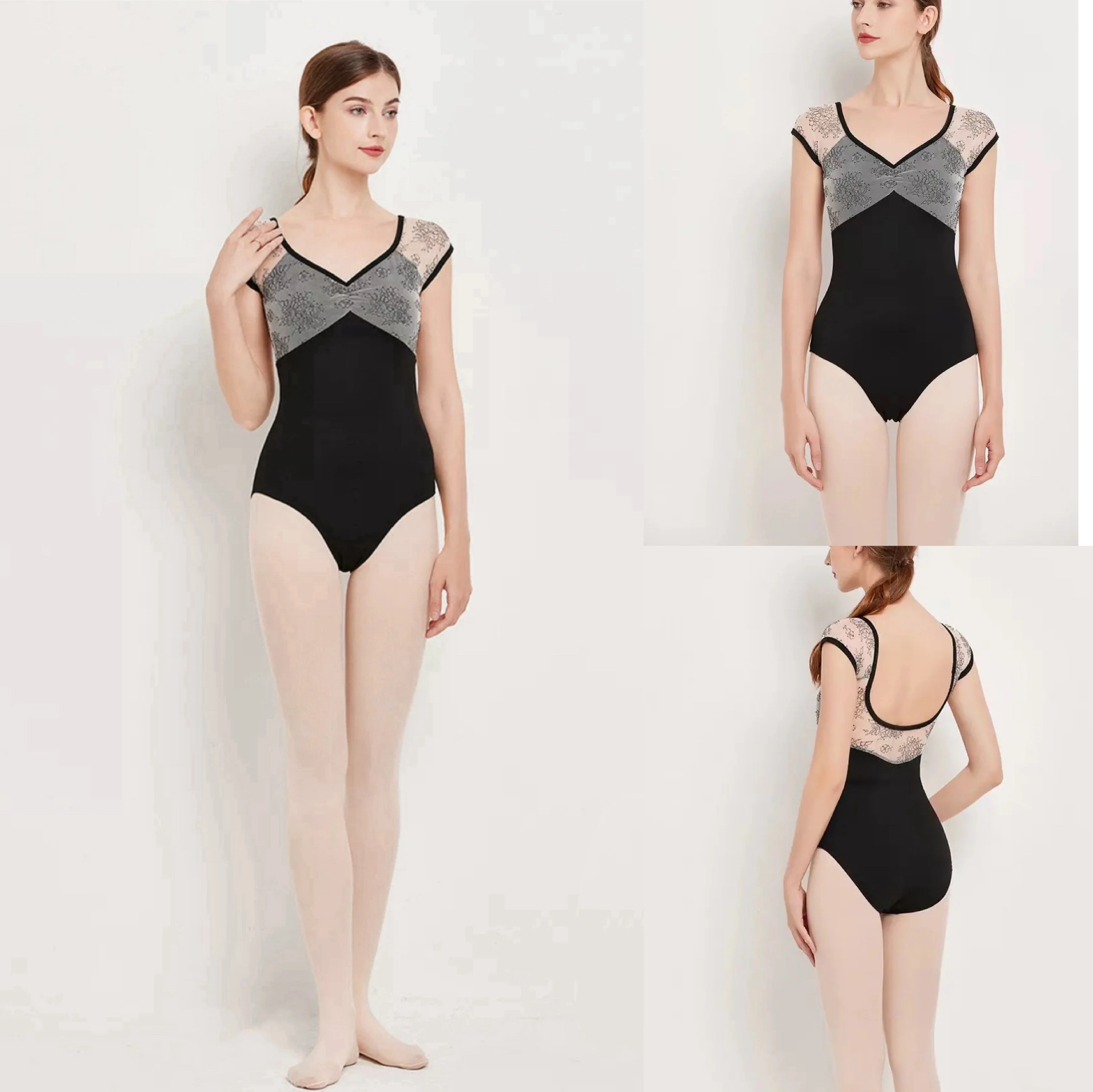 Adult Ballet Leotard New Design Black Practice Ballet Dancing Clothes Women Professional Dance Team Gymnastics Yoga Coverall