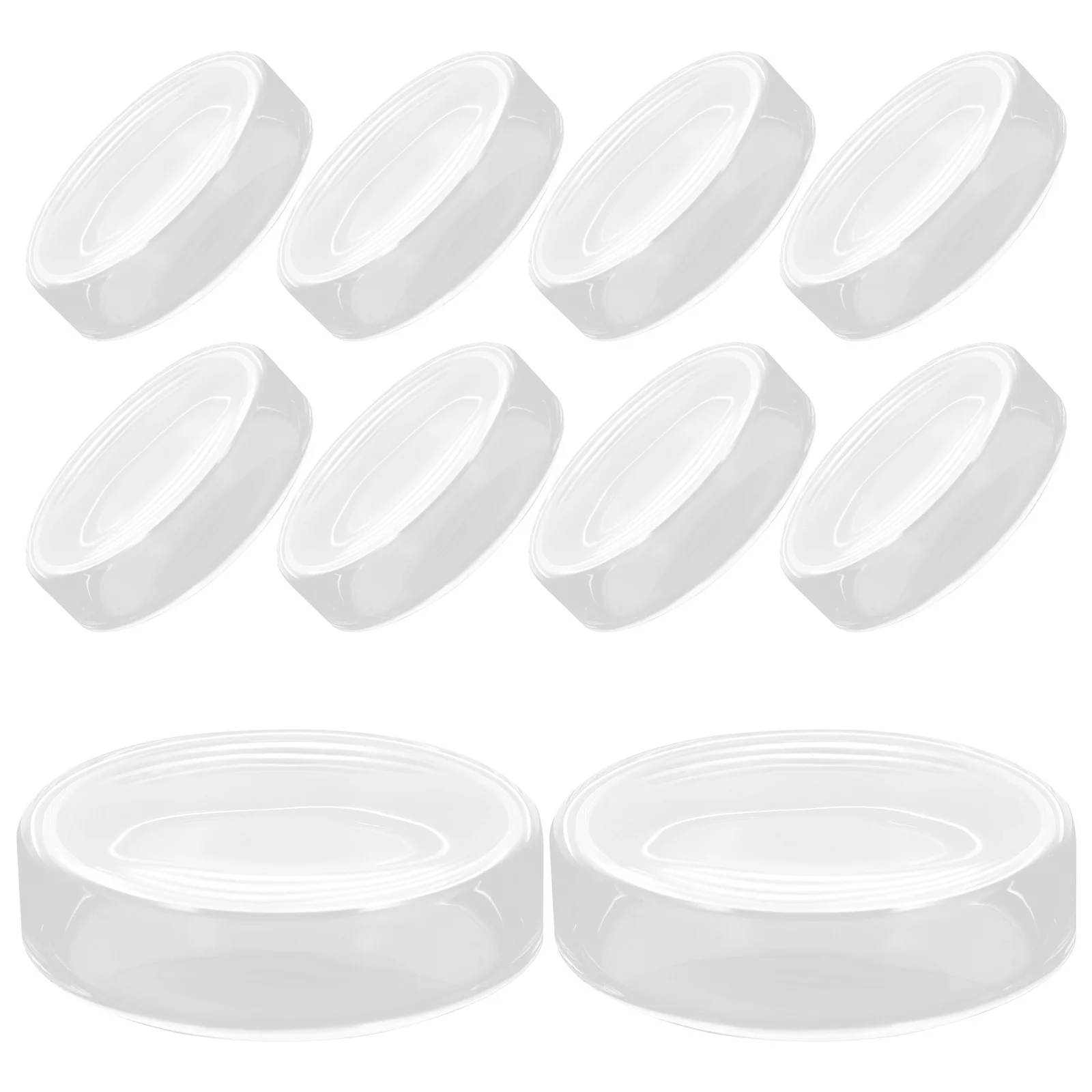 

10 Pcs Agar Plates Tissue Culture Inoculation Dish Cell Dishes Transparent Growth Medium Science Kit Glass Petri
