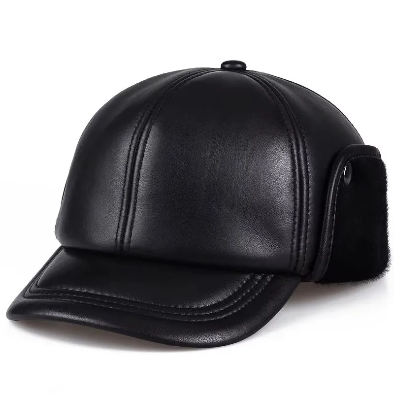 leather-hat-for-middle-aged-and-old-people-men's-father-baseball-cap-sheepskin-old-man-duck-tongue-hat-for-winter-warmth