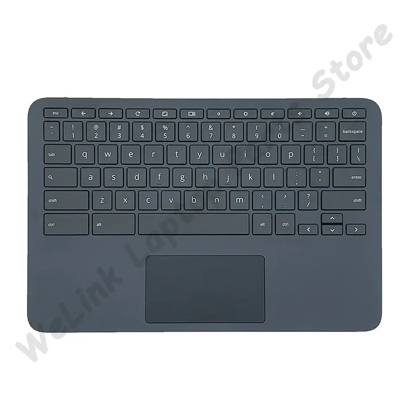 Replace New Laptop Keyboard for HP Chromebook 11 G8 EE TPN-Q232 Palmrest Upper Cover Top Case with Keyboard Touchpad L92832-001