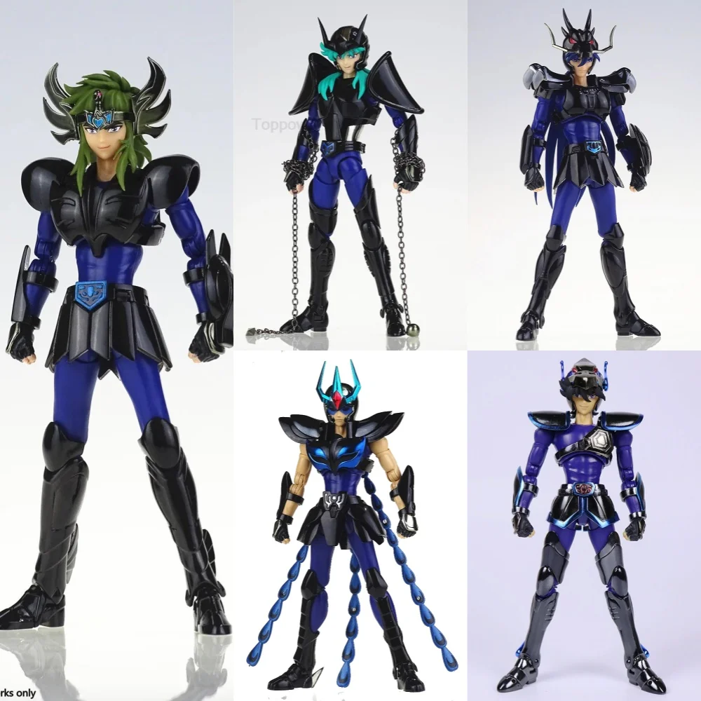 Saint Seiya Myth Cloth EX Draco Shiryu/Shiratori Hyoga /Pegasus /Ikki/Andromeda Shun V1 Black Five Kings Action Figure In-sale