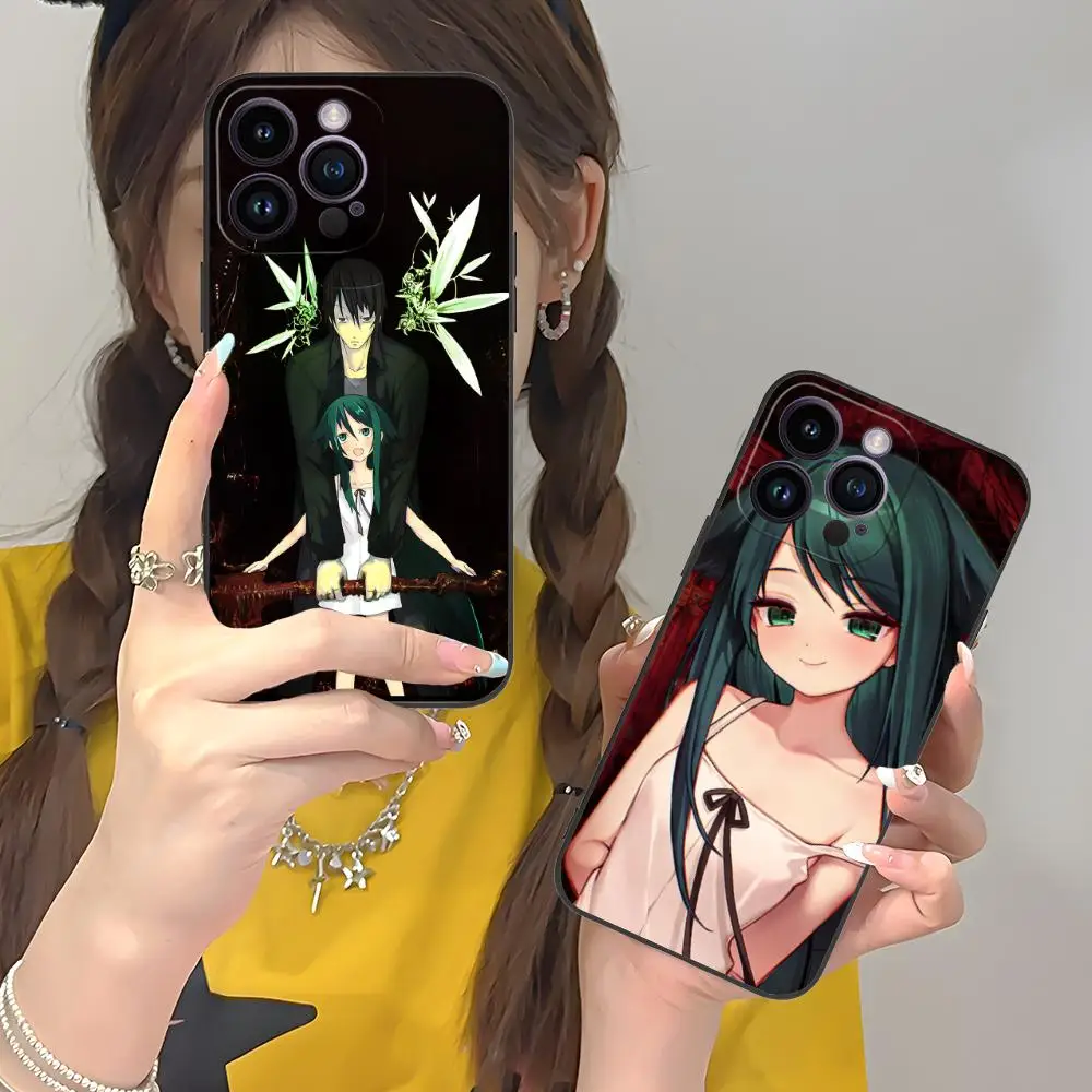 Saya no Uta حافظة هاتف محمول لهاتف آيفون 17 16 15 14 13 12 11 X XR XS 8 7 Pro Max Plus غطاء ملون صغير للهاتف الذكي جميل