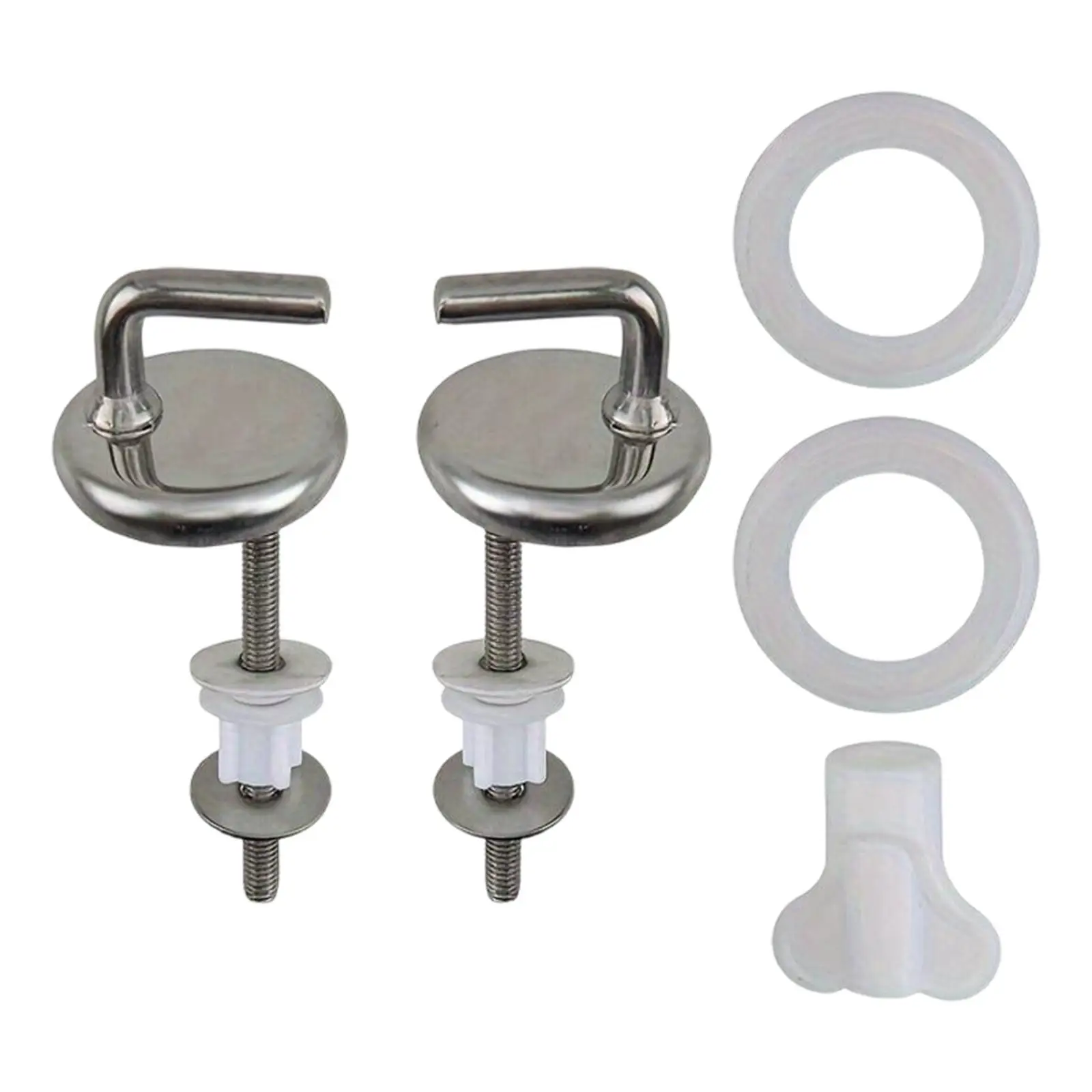 Bisagras para asiento de inodoro, accesorios, conector de montaje compacto ajustable General para el hogar, lugar público, baños, oficina, hoteles