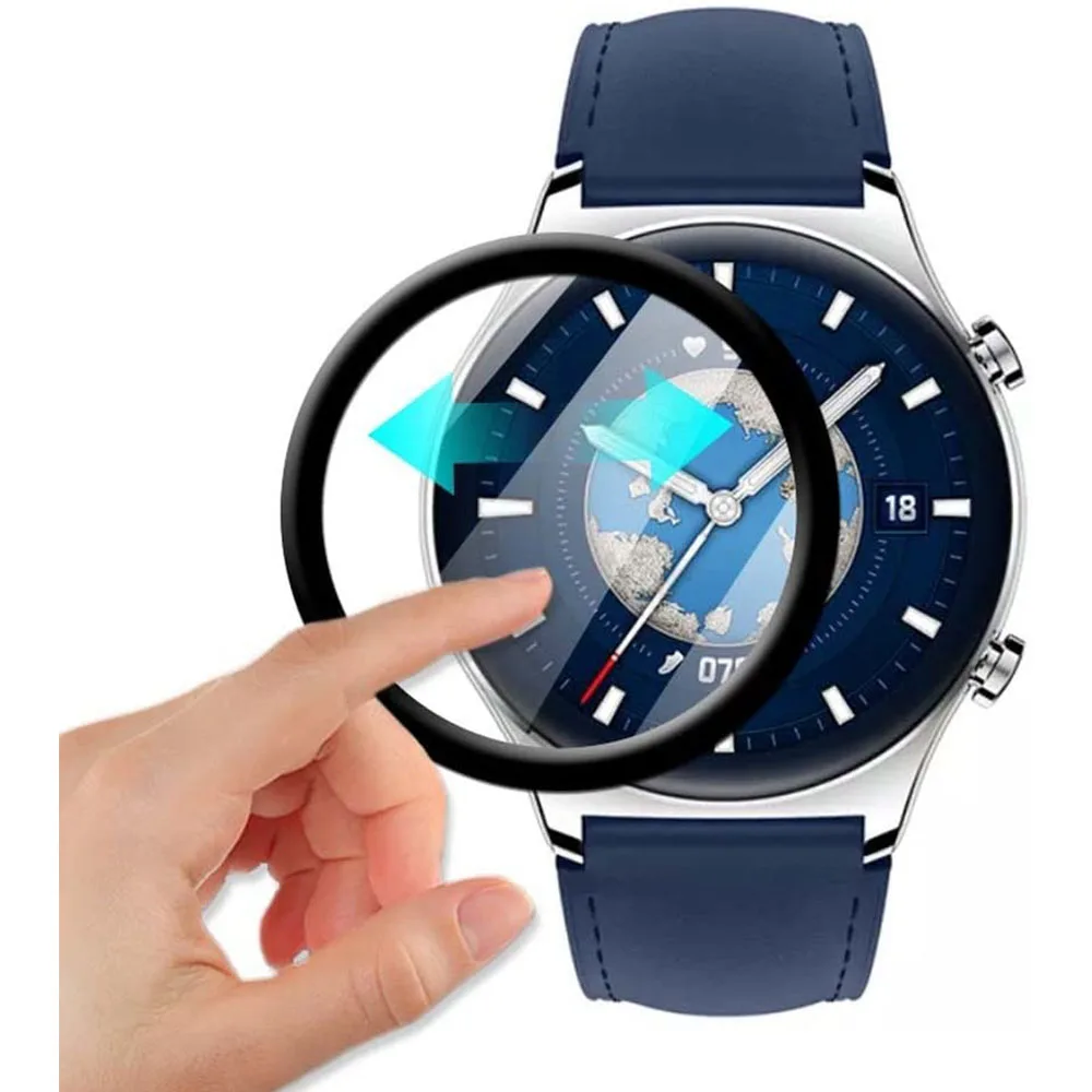 BEHUA Screen Protector Film For Huawei Honor Watch GS3 Smartwatch 3D Curved Cover Soft Protective Film (Not Glass) Accessories