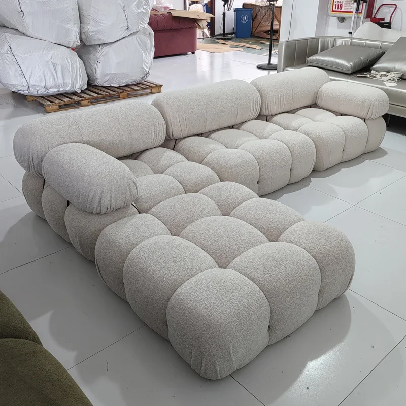 Modern design velvet fabric Sectional sofa set household home furniture living room modular sofa couch