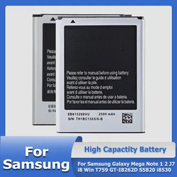 AB463446BU EB-BG750BBC EB-F1A2GBU EB425365LU Battery For Samsung Galaxy Mega Note 1 2 J7 i8 Win T759 GT-I8262D S5820 i8530