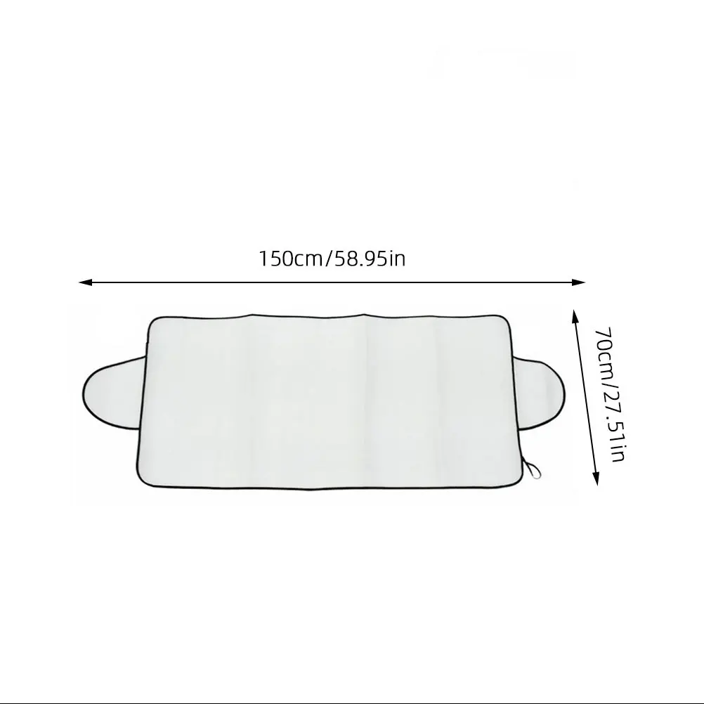 Copertura per parabrezza per auto Spessa impermeabile UV Gelo Protezione antipolvere per neve Scudo parasole per parabrezza per auto per uso invernale estivo