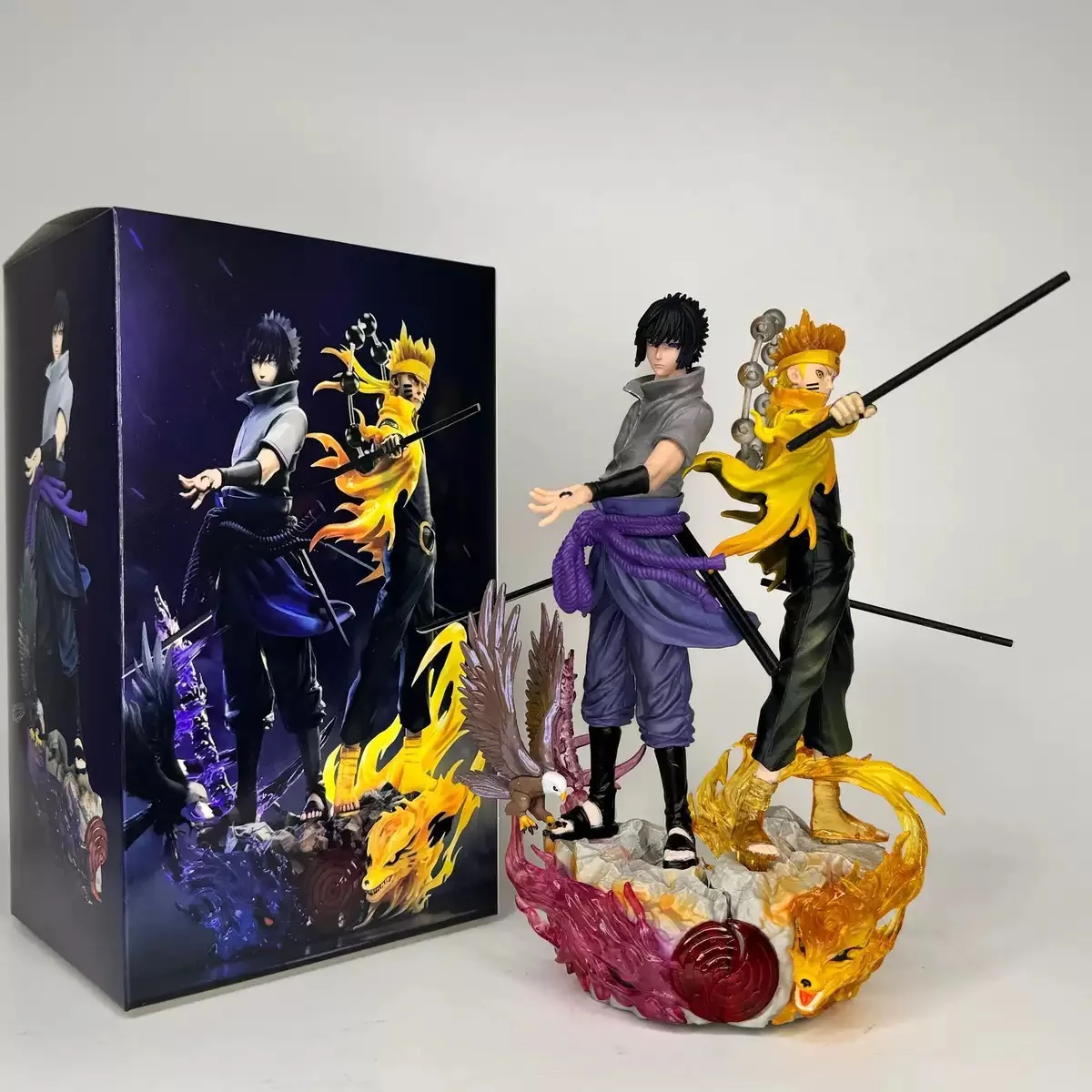 Anime Figure Shippuden Figurine Uzumaki Uchiha Sasuke PVC Action Toy Statue Collection Model Doll Birthday Gifts Anime Figure view 3