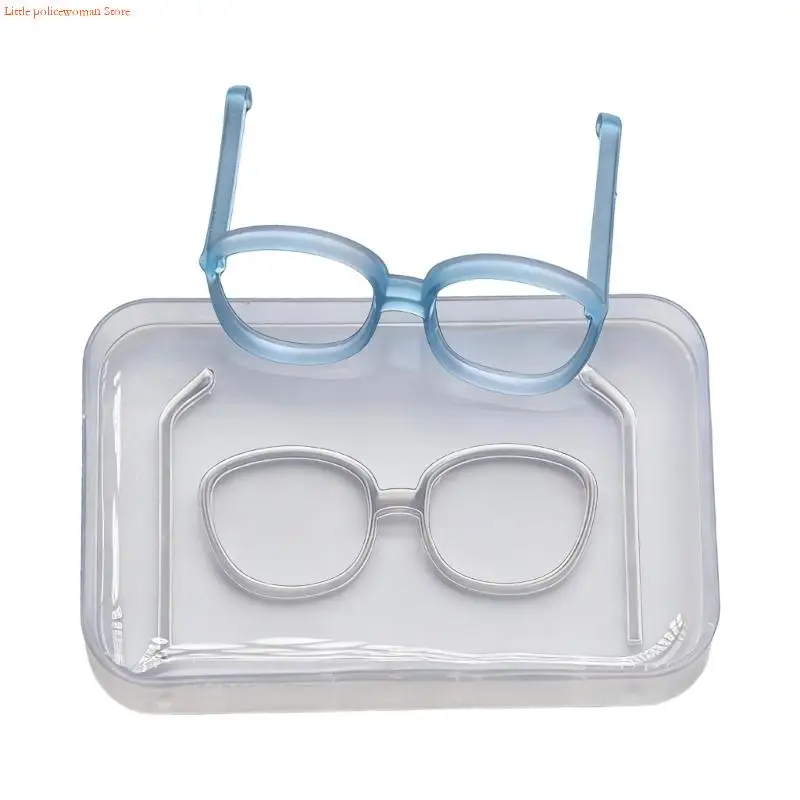 

F92D Versatile Clay Crafting Tool Silicone Face And Glasses Accessory Mold 5cm Size