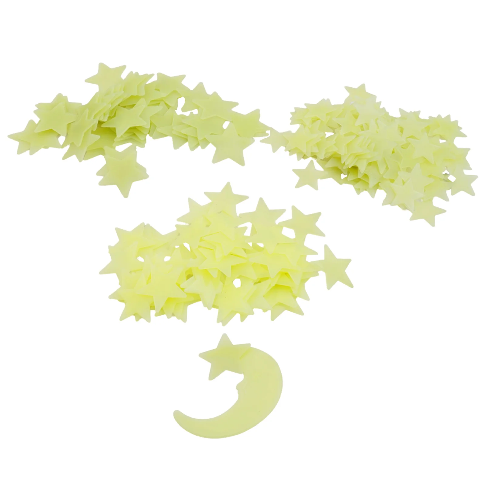 Set Moon Stickers Luminous Star Moon Stickers 1set Attachments Birthday Ceiling Decor Ceiling decor Home Decor