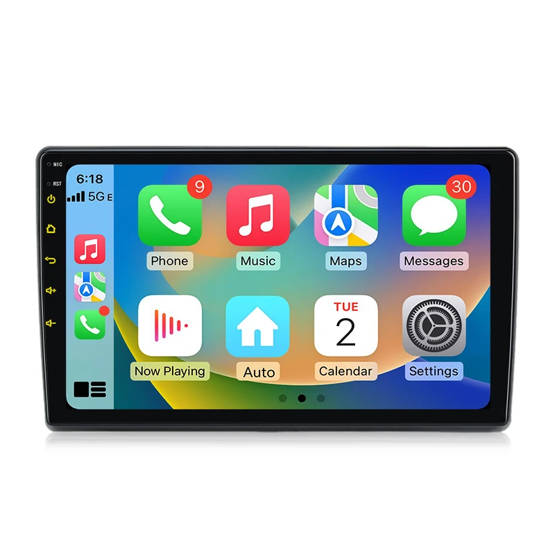 Junsun 9-Zoll Android 15 Autoradio für Fiat Ducato, Peugeot Boxer 2, Citroen Jumper 2 (2006-2023) mit Apple CarPlay, IPS-Bildschirm, Stereo-Multimedia-Videoplayer, Intelligentes Fahrzeugsystem, 2-DIN