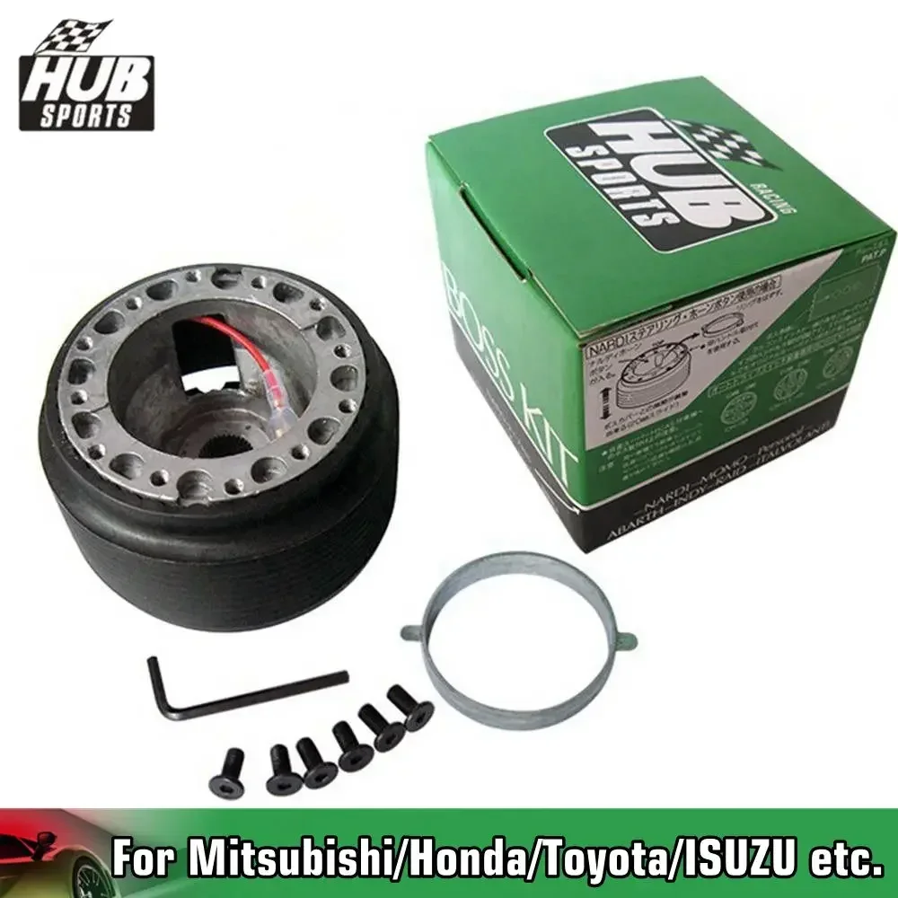 HUB sports Jdm Style Boss Kit 6-Bolt Hole Steering Wheel Hub Adapter For Mitsubishi Honda Toyota ISUZU Subaru Proton Acura etc.