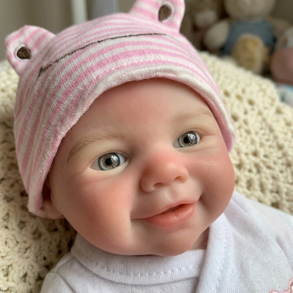 13 Inch Vivienne solid silicone reborn baby Lovely Bebe Reborn Doll Toy For Birthday Gifts