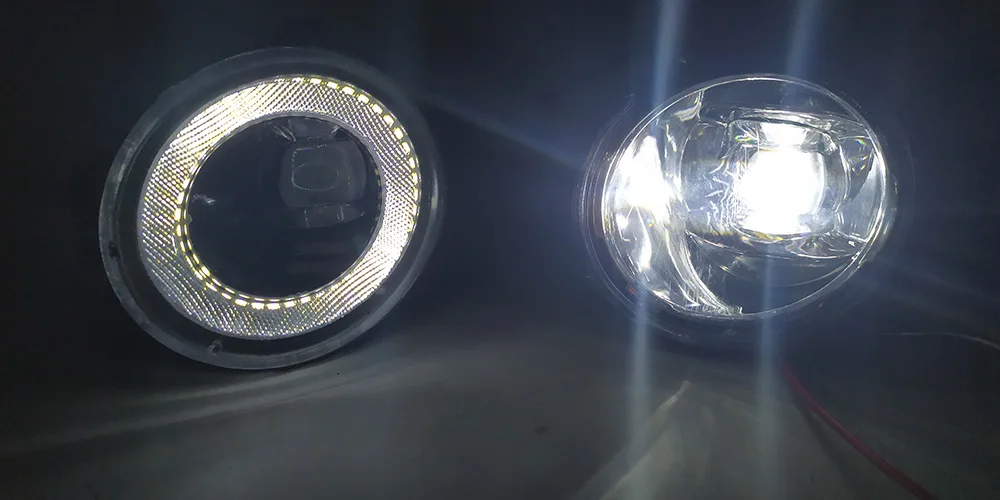 LED Fog Lights Assembly for Nissan Pulsar 5-Doors C13 VI 2014 2015 2016 2017 PTF with Clear Lens Angel Eye DRL Car Fog Lamp 30W detail image 12