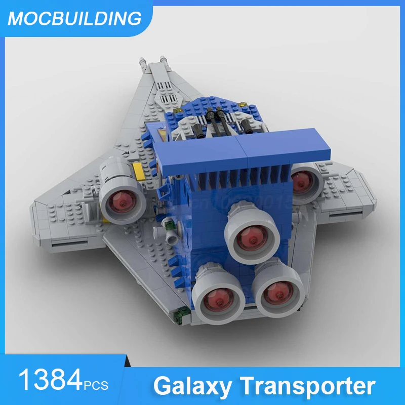 MOC Building Blocks Galaxy Transporter Model DIY Assemble Bricks Space Educational Creative Collection Toys Xmas Gifts 1384PCS