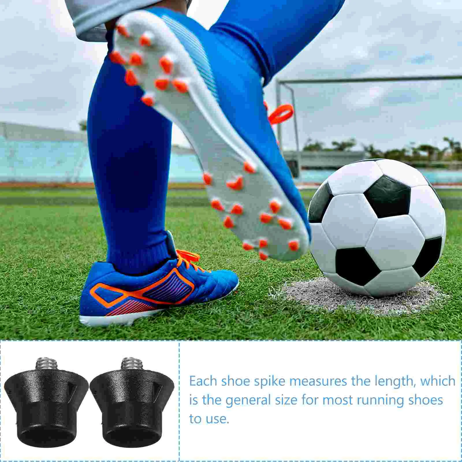 25 Pcs Shoelace Football Spikes Men's Laces Cleats Shoes Rubber Track Sole Nails Anti-slip