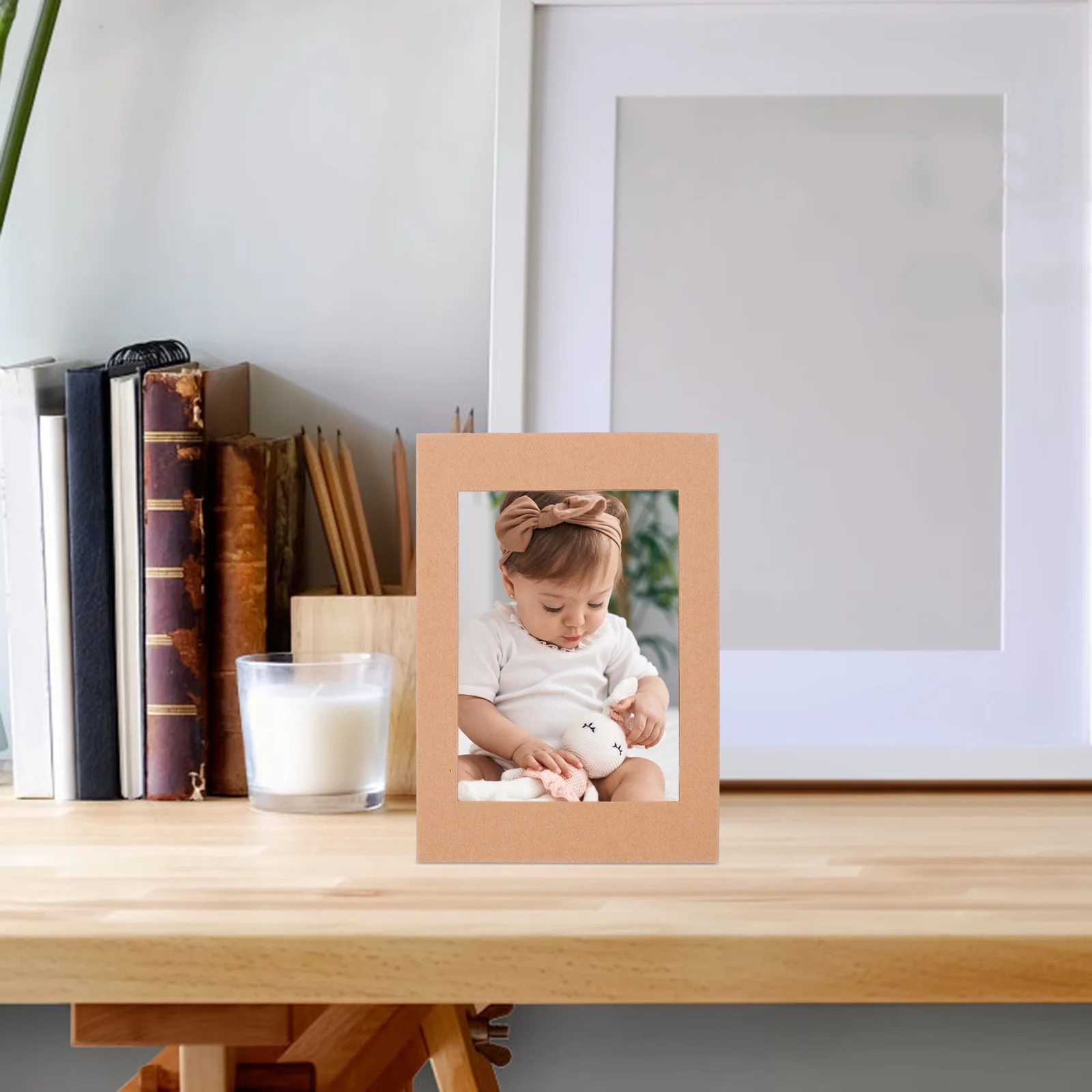 Picture Frame Creative Combination Paper Photo Decorative Table 6 7-inch Wall Baby Card (7 Inches) Cardboard Frames Blank Craft