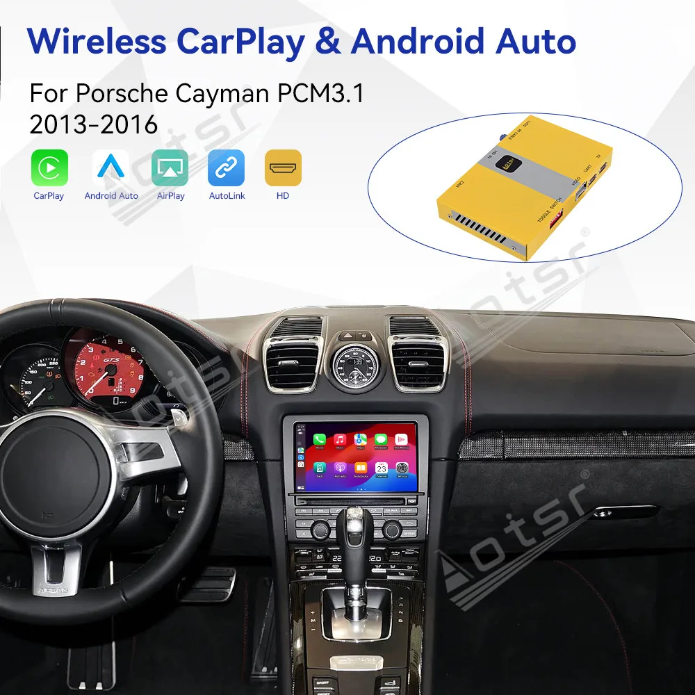 Modelo 2025 para Porsche Cayman, 2013, 2014, 2015, 2016, PCM 3,1, navegación Canbus, PCM 3,1, caja de protocolo, amplificador mejorado